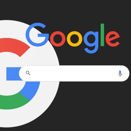 Google search bar and logo