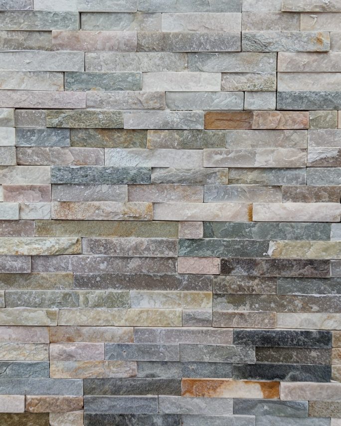 a gray stone wall