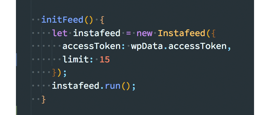 initFeed code