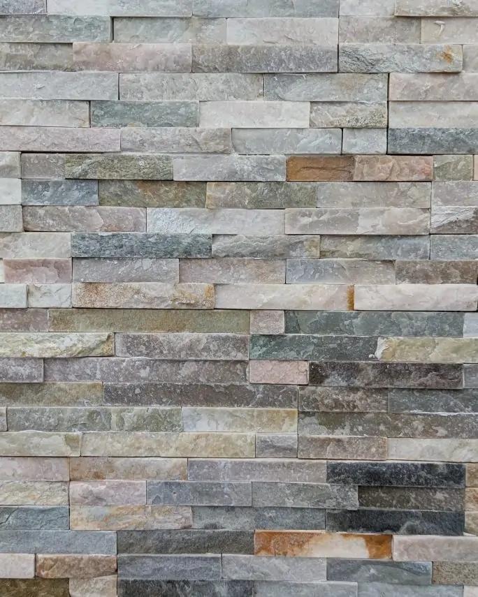 a gray stone wall