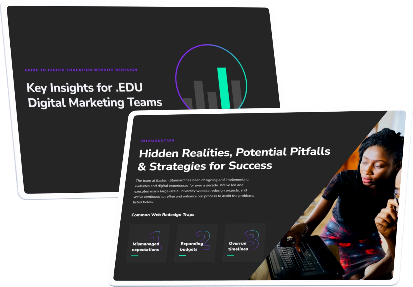 Two tablets display the whitepaper guide that comes in this download