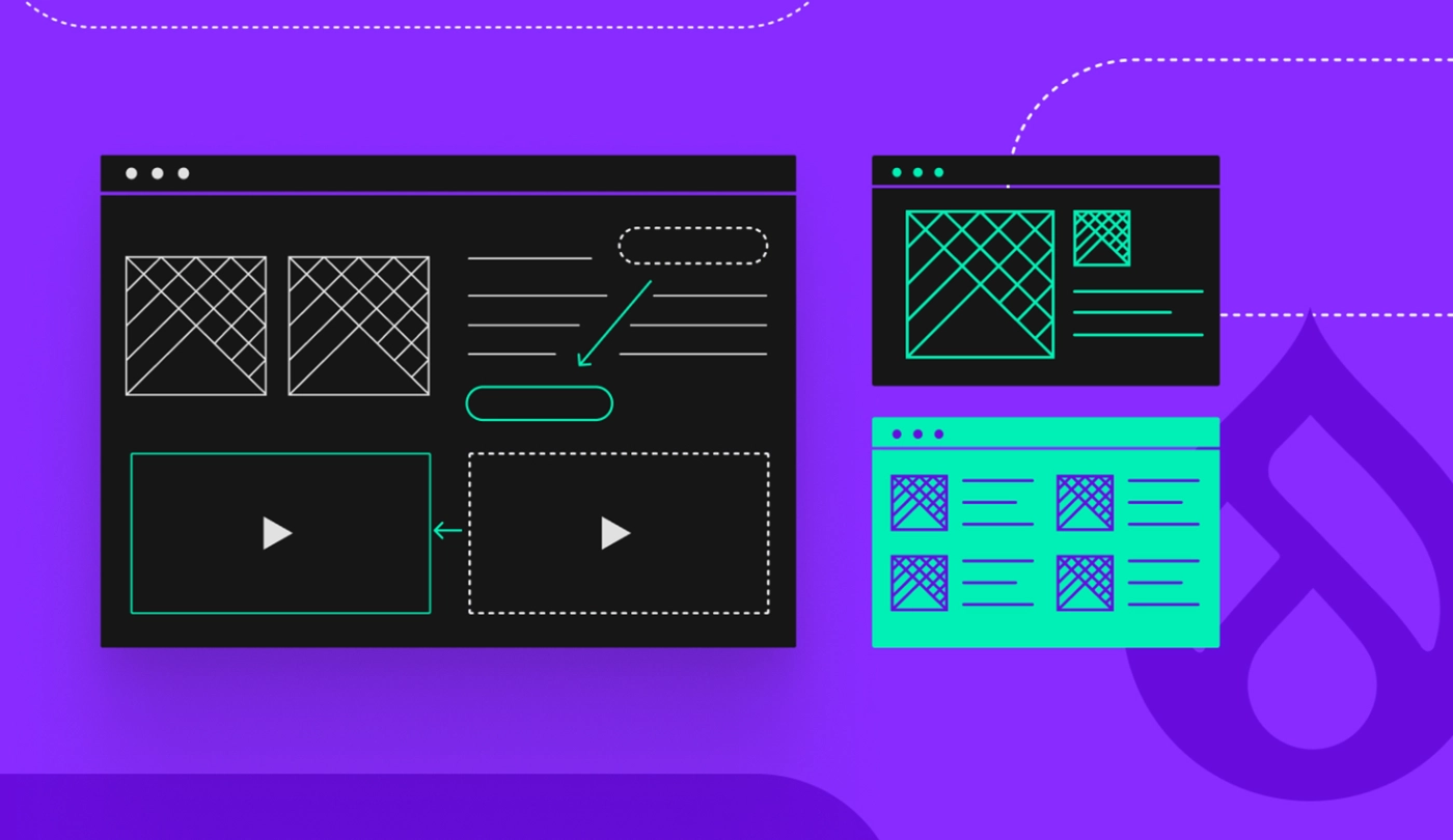 Visual Frameworks of a webpage exploring different way to layout content