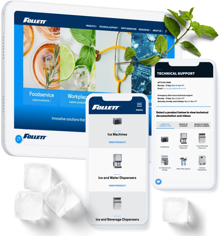 Digital assets for Eastern Standard B2B client Follett Products